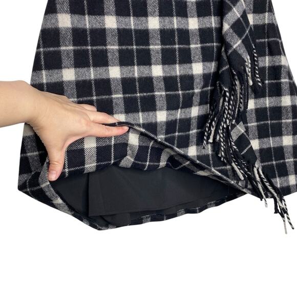 Kate Spade New York Rustic Plaid Fringe Skirt size 0 - Picture 4 of 10